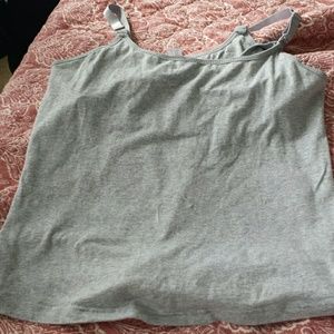 SZ L Lamaze grey nursing tank